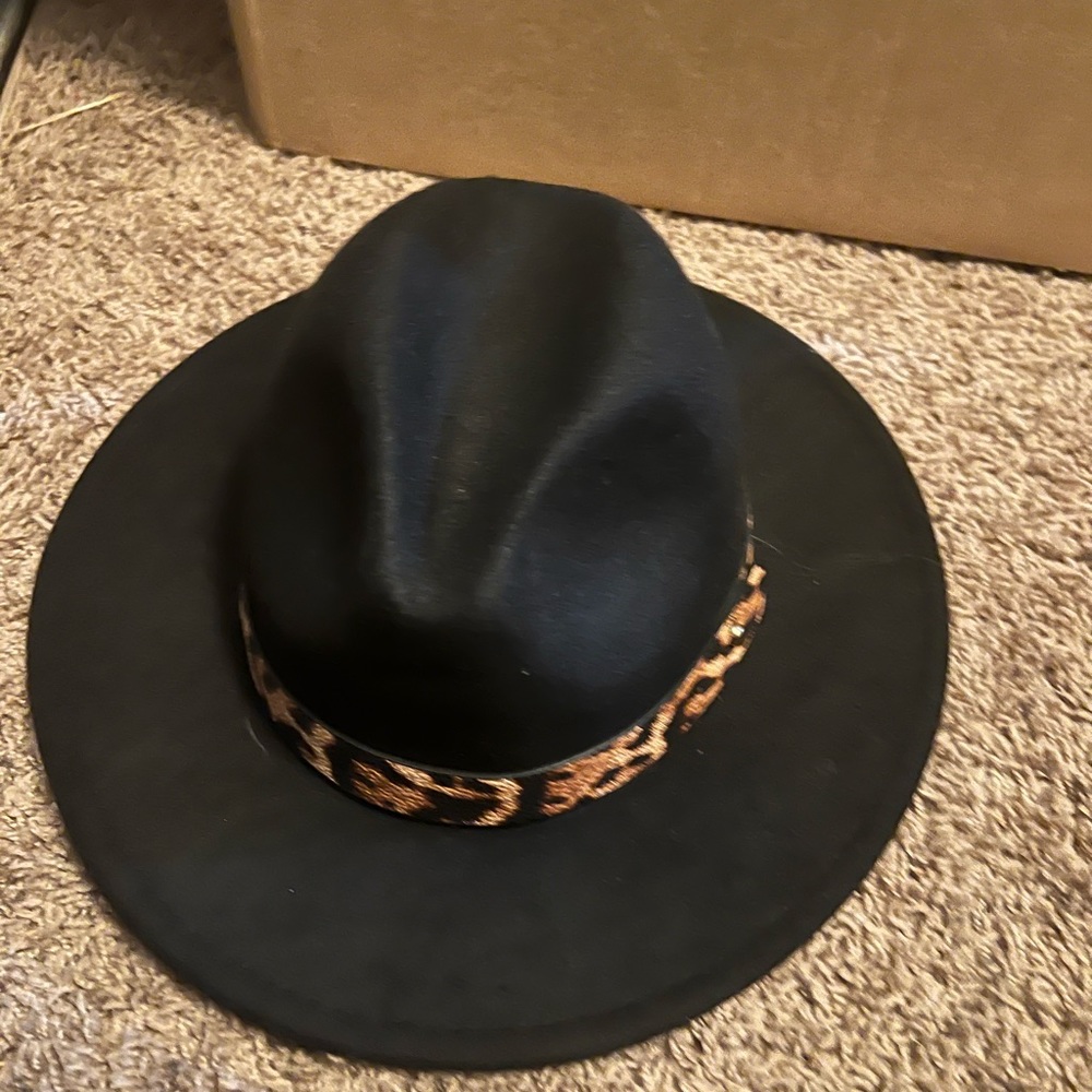 Womens black hat